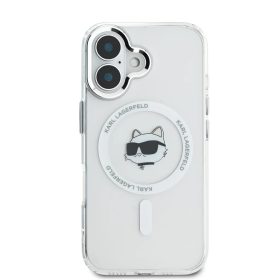  iPhone 16 Átlátszó Karl Lagerfeld IML Choupette Head Fém Keretes -3666339318086 2 kép
