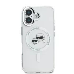  iPhone 16 Plus átlátszó Karl Lagerfeld IML K&CH Heads Metal Frame -3666339318130 2 kép