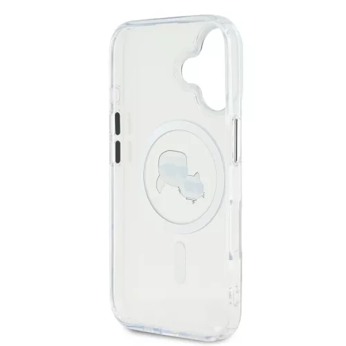  iPhone 16 Plus átlátszó Karl Lagerfeld IML K&CH Heads Metal Frame -3666339318130 5 kép