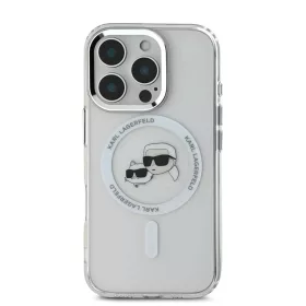  iPhone 16 Pro átlátszó Karl Lagerfeld IML K&CH Heads Metal Frame M-3666339318147 2 kép