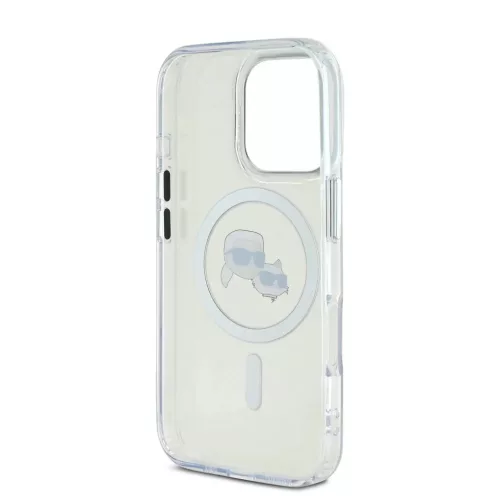  iPhone 16 Pro átlátszó Karl Lagerfeld IML K&CH Heads Metal Frame M-3666339318147 5 kép
