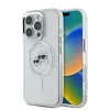  iPhone 16 Pro Max átlátszó Karl Lagerfeld IML K&CH Heads Metal Frame MagSafe tok