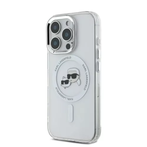  iPhone 16 Pro Max átlátszó Karl Lagerfeld IML K&CH Heads Metal Fra-3666339318154 3 kép