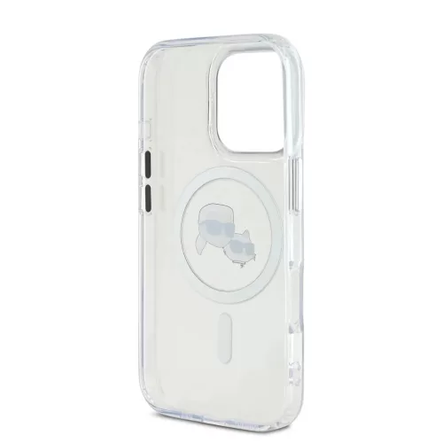  iPhone 16 Pro Max átlátszó Karl Lagerfeld IML K&CH Heads Metal Fra-3666339318154 5 kép