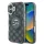  iPhone 16 Fekete Karl Lagerfeld IML Monogram K&CH Heads MagSafe tok