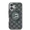  iPhone 16 Fekete Karl Lagerfeld IML Monogram K&CH Heads MagSafe tok-3666339318369 2 kép