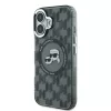  iPhone 16 Fekete Karl Lagerfeld IML Monogram K&CH Heads MagSafe tok-3666339318369 3 kép