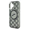 Karl Lagerfeld IML Monogram K&CH Heads MagSafe tok iPhone 16 Fekete-3666339318369 4 kép