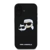  iPhone 16 Plus Fekete Karl Lagerfeld Liquid Silicone Double Heads Mag-3666339319533 2 kép
