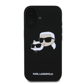  iPhone 16 Plus Fekete Karl Lagerfeld Liquid Silicone Double Heads Mag-3666339319533 2 kép