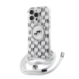  iPhone 16 Pro átlátszó Karl Lagerfeld IML Monogram Crossbody K&CH -3666339320508 2 kép