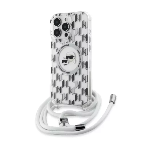  iPhone 16 Pro átlátszó Karl Lagerfeld IML Monogram Crossbody K&CH -3666339320508 2 kép