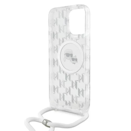  iPhone 16 Pro átlátszó Karl Lagerfeld IML Monogram Crossbody K&CH -3666339320508 4 kép