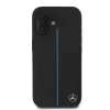 Mercedes bőr kék csíkos MagSafe tok iPhone 16 fekete tok-3666339325688 2 kép