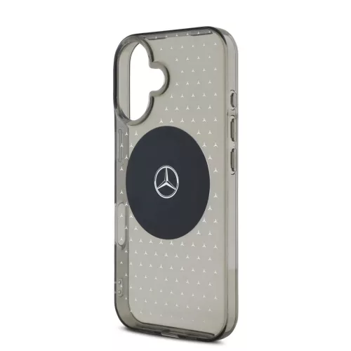 Mercedes PC/TPU Star Pattern MagSafe tok iPhone 16 Plus Fekete tok-3666339326333 4 kép