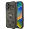  iPhone 16 Plus Barna Guess PU műbőr 4G színes gyűrű MagSafe tok