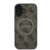  iPhone 16 Plus Barna Guess PU műbőr 4G színes gyűrű MagSafe tok-3666339327255 2 kép