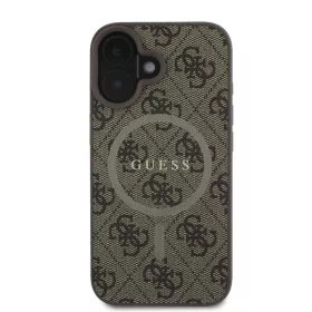  iPhone 16 Plus Barna Guess PU műbőr 4G színes gyűrű MagSafe tok-3666339327255 2 kép