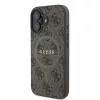  iPhone 16 Plus Barna Guess PU műbőr 4G színes gyűrű MagSafe tok-3666339327255 3 kép