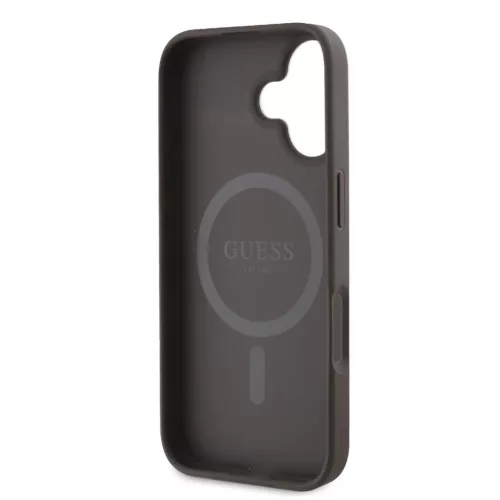  iPhone 16 Plus Barna Guess PU műbőr 4G színes gyűrű MagSafe tok-3666339327255 5 kép