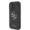  iPhone 16 Plus Szürke Guess PU 4G Fém Logós tok-3666339327538 3 kép