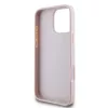  iPhone 16 Pro rózsaszín Guess PU 4G Metal Logo tok-3666339327668 5 kép