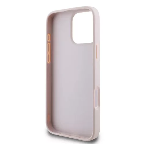  iPhone 16 Pro rózsaszín Guess PU 4G Metal Logo tok-3666339327668 5 kép