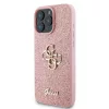  iPhone 16 Pro Max Pink Guess PU Fixed Glitter 4G Metal Logo tok-3666339328559 3 kép