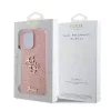  iPhone 16 Pro Max Pink Guess PU Fixed Glitter 4G Metal Logo tok-3666339328559 6 kép