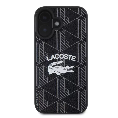 iPhone 16 Fekete Lacoste Blend Monogram MagSafe tok-3666339330408 2 kép