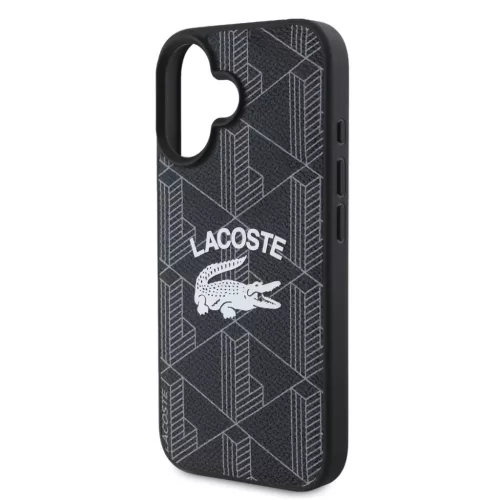  iPhone 16 Fekete Lacoste Blend Monogram MagSafe tok-3666339330408 4 kép