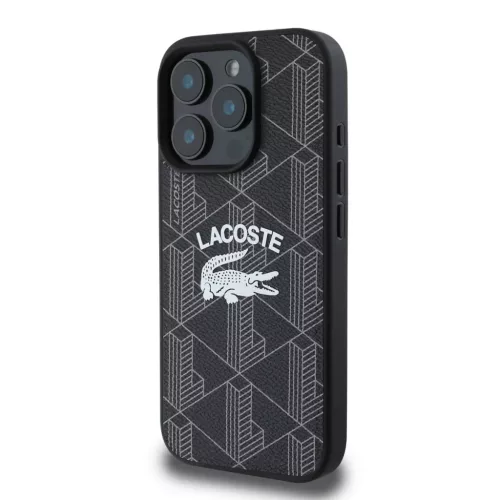  iPhone 16 Pro Fekete Lacoste Blend Monogram MagSafe tok-3666339330422 3 kép