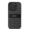  iPhone 16 Pro Fekete DKNY PU Bőr Ismétlődő Minta Tonális Csík T-3666339333324 2 kép