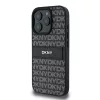  iPhone 16 Pro Fekete DKNY PU Bőr Ismétlődő Minta Tonális Csík T-3666339333324 3 kép
