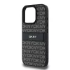  iPhone 16 Pro Fekete DKNY PU Bőr Ismétlődő Minta Tonális Csík T-3666339333324 4 kép