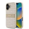 DKNY PU bőr, ismétlődő mintás, tónusos csíkos tok iPhone 16 Plu-3666339333393 1 kép