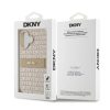 DKNY PU bőr, ismétlődő mintás, tónusos csíkos tok iPhone 16 Plu-3666339333393 6 kép