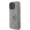DKNY PU Bőr Steppelt Logós iPhone 16 Pro Max Szürke tok-3666339333577 3 kép