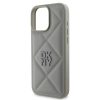 DKNY PU Bőr Steppelt Logós iPhone 16 Pro Max Szürke tok-3666339333577 4 kép