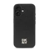  iPhone 16 Plus Fekete DKNY PU Bőr Ismétlődő Minta Stack Logo MagS-3666339333638 2 kép