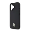  iPhone 16 Plus Fekete DKNY PU Bőr Ismétlődő Minta Stack Logo MagS-3666339333638 4 kép