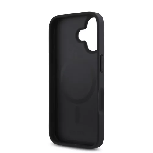  iPhone 16 Plus Fekete DKNY PU Bőr Ismétlődő Minta Stack Logo MagS-3666339333638 5 kép
