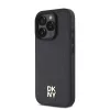  iPhone 16 Pro fekete DKNY PU bőr ismétlődő mintázatú logó MagS-3666339333645 3 kép