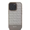  iPhone 16 Pro Max Barna DKNY PU Bőr Ismétlődő Minta Alsó Csík M-3666339333812 2 kép