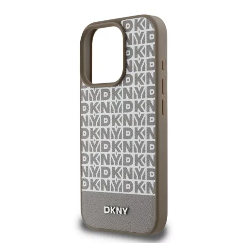  iPhone 16 Pro Max Barna DKNY PU Bőr Ismétlődő Minta Alsó Csík M-3666339333812 4 kép