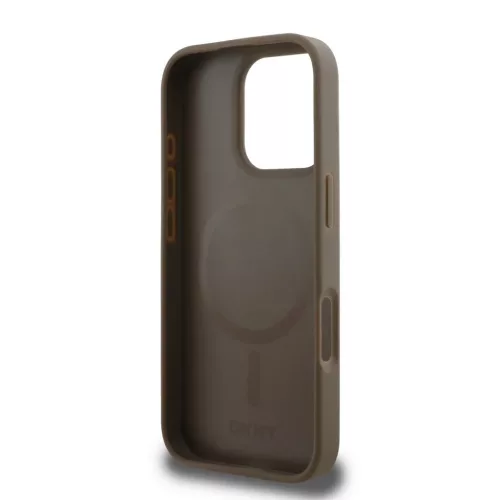  iPhone 16 Pro Max Barna DKNY PU Bőr Ismétlődő Minta Alsó Csík M-3666339333812 5 kép