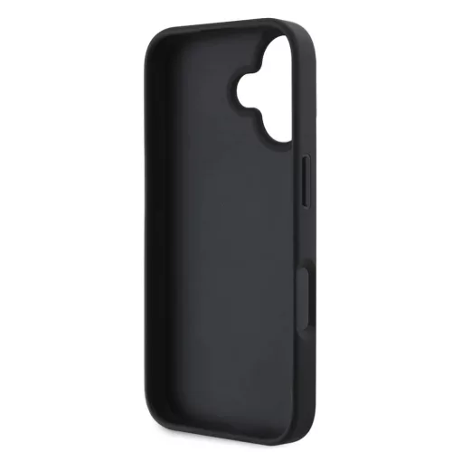  iPhone 16 Fekete DKNY PU bőr kockás mintás és csíkos tok-3666339334109 5 kép