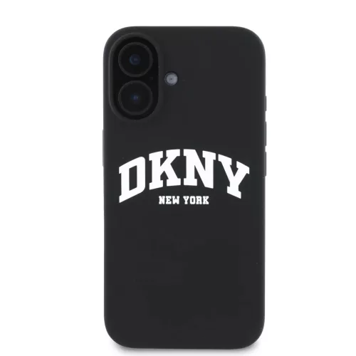  iPhone 16 Fekete DKNY Folyékony Szilikon Íves Logó MagSafe tok-3666339335106 2 kép