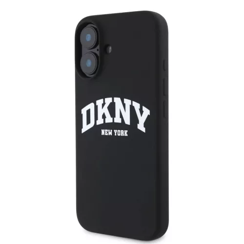  iPhone 16 Fekete DKNY Folyékony Szilikon Íves Logó MagSafe tok-3666339335106 3 kép