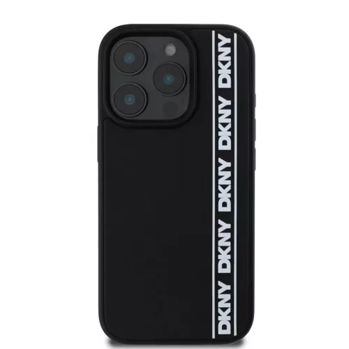  iPhone 16 Pro Max Fekete DKNY 3D Rubber Repeat Logo Line tok-3666339335335 2 kép